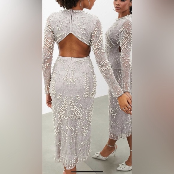 ASOS Edition Beaded Dress - Picture 2 of 14
